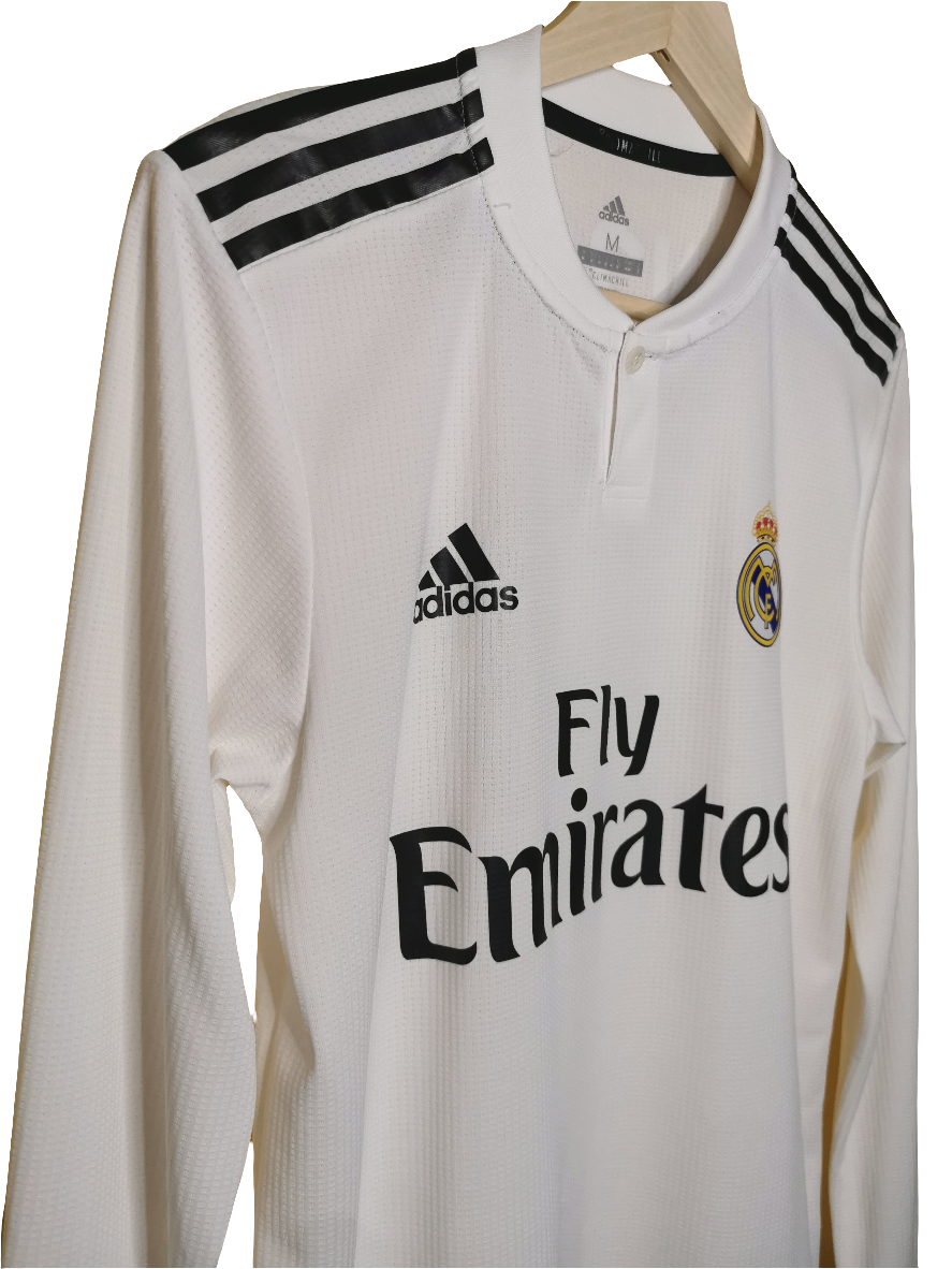 2018 Real Madrid Home Long Sleeve Player Spec 'Benzema 9', Medium