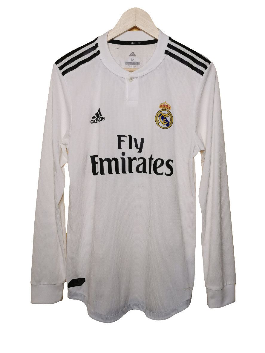 2018 Real Madrid Home Long Sleeve Player Spec 'Benzema 9', Medium